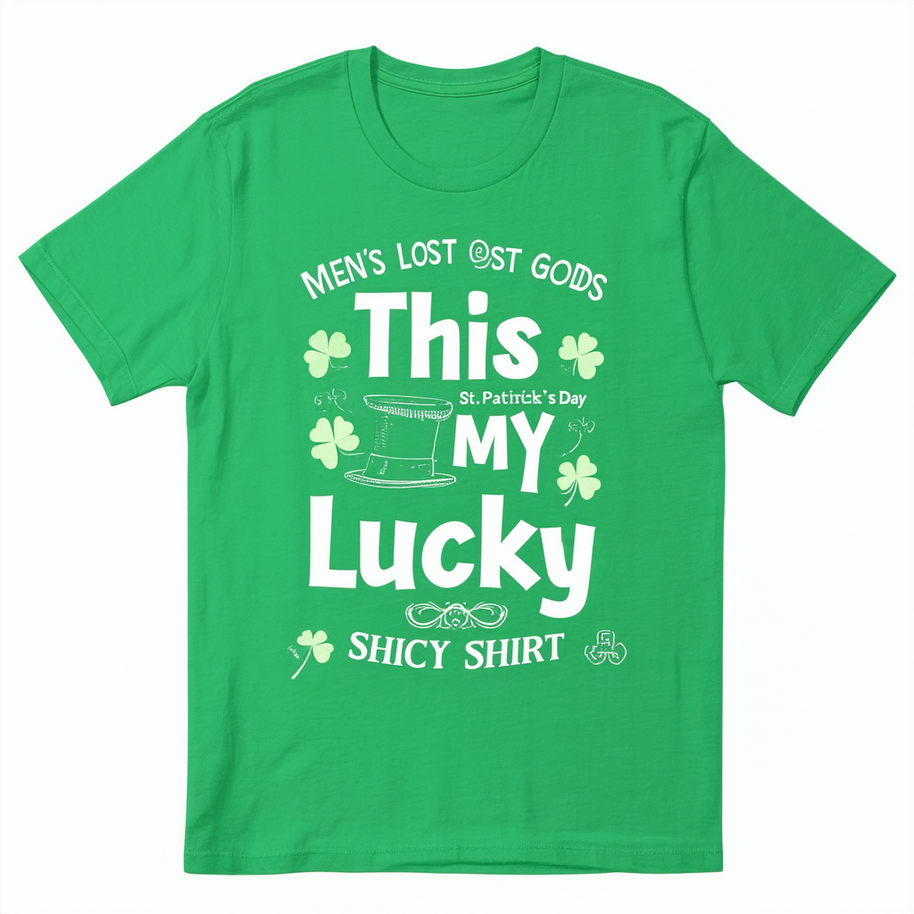 Men's Lost Gods St. Patrick's Day This is My Lucky Shirt T-Shirt