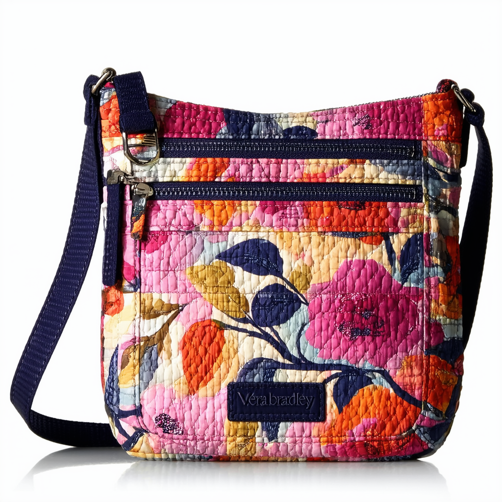 Vera Bradley Performance Twill Carson Deluxe Cellphone Crossbody Purse with RFID Protection