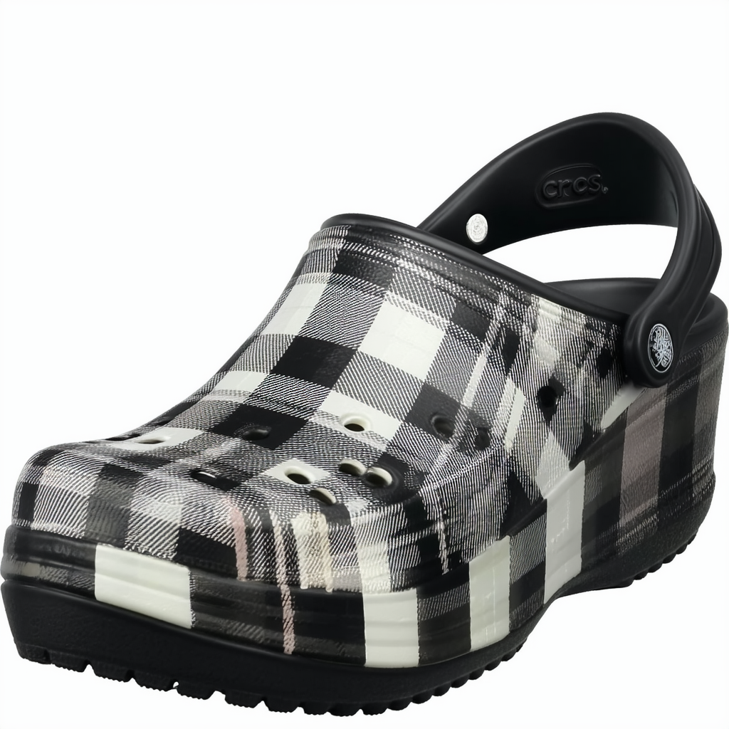 Crocs Women's Lydia LJ Plaid Wedge