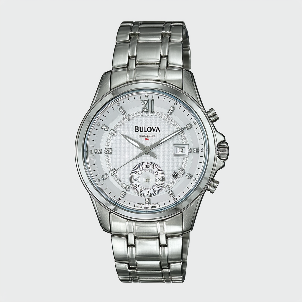 Bulova Men's 96B011 Crystal Calendar Watch