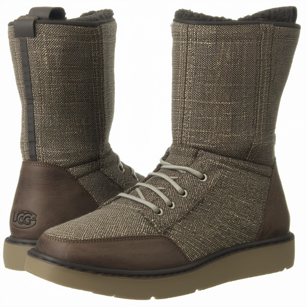 UGG Australia Men's Alin Tweed Stout Leather Sneaker 9.5 M US