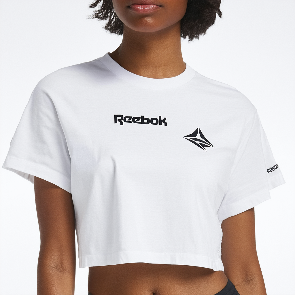 Reebok Women's Crop Logo Tee
