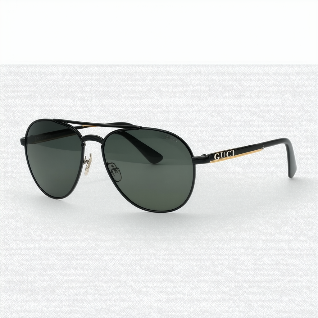 Gucci Pilot Sunglasses GG1042S 001 Black 60mm 1042