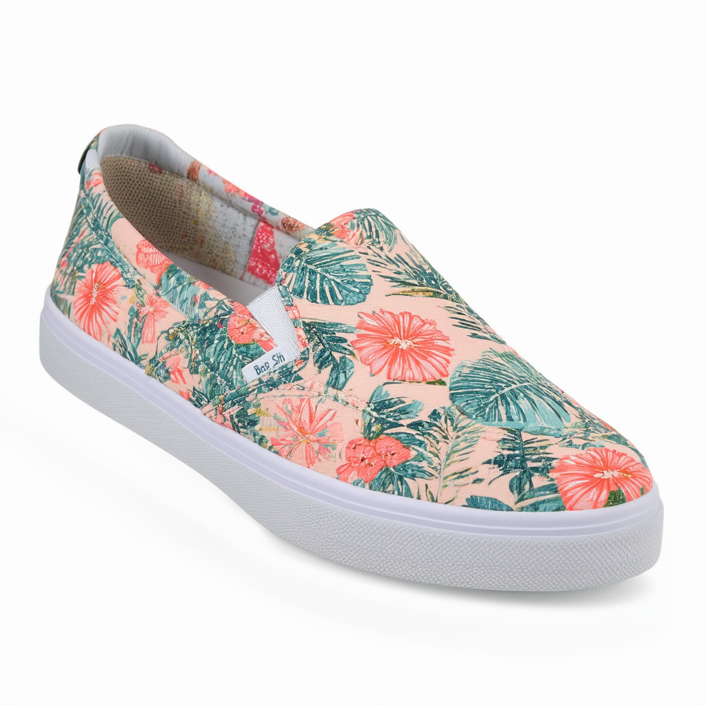 Skechers Bobs Beach Bingo 233399 Womens Slip On