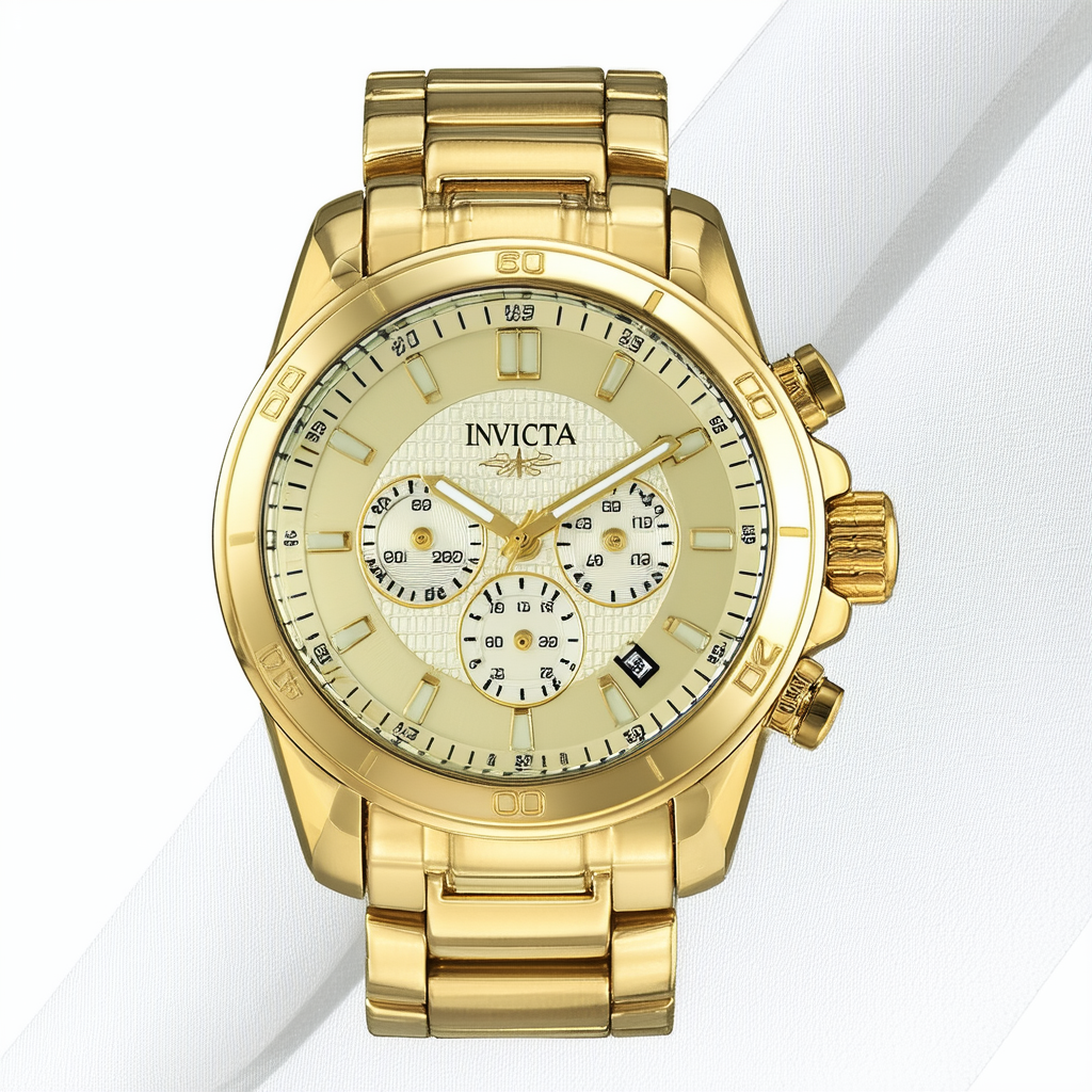 Invicta Men's 17754 Specialty Analog Display Japanese Quartz Gold Watch