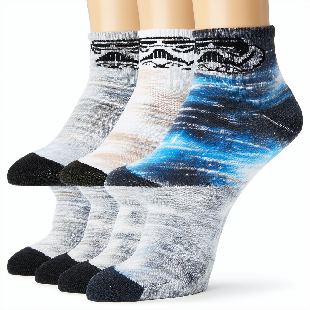 Star Wars Men's 5 Pk Space Dye no show socks