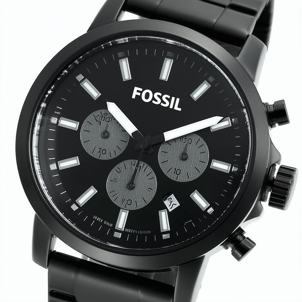 Fossil Men's FS5120 Analog Display Analog Quartz Black Watch