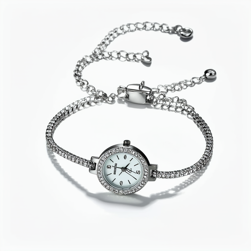 Betsey Johnson Women's BJ4063 Silver Crystal Bracelet Watch
