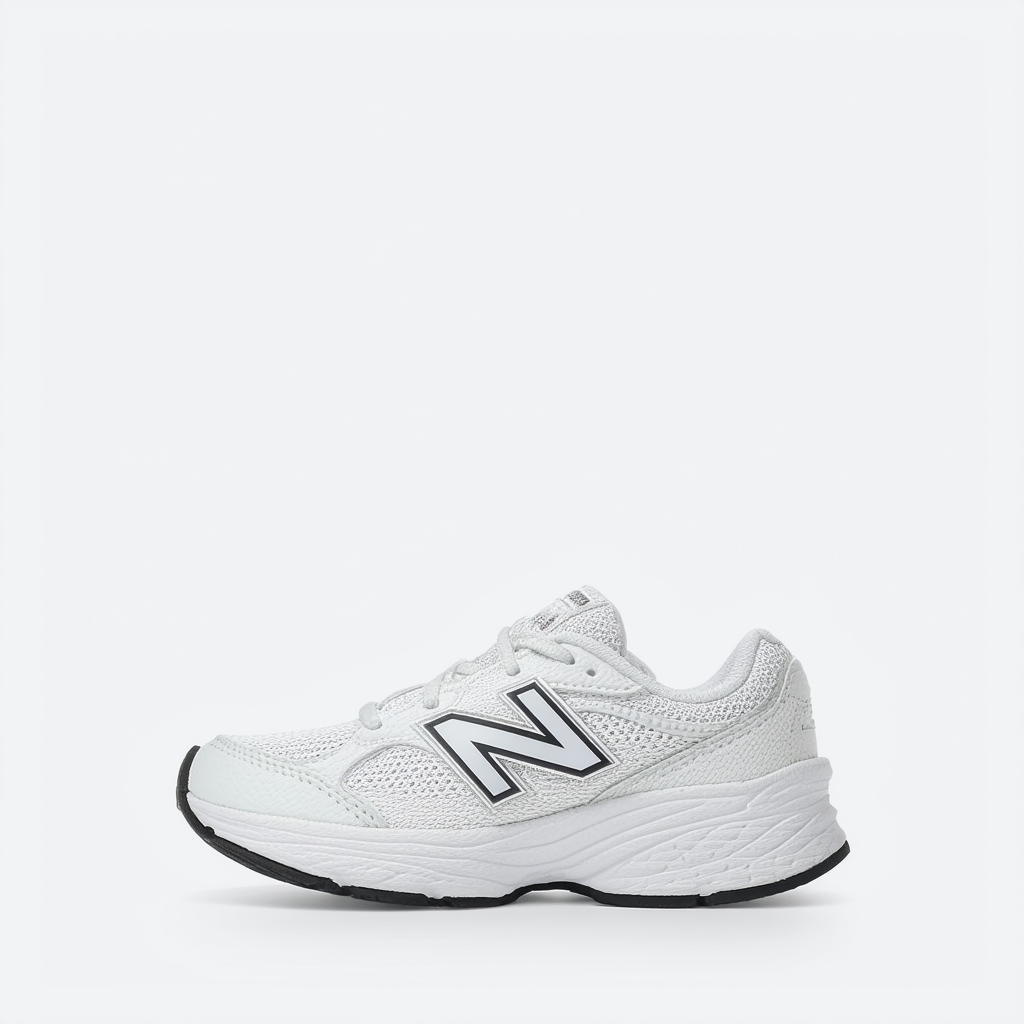 New Balance Kid's 624 V2 Running Shoe, White, 6.5 W US Big Kid