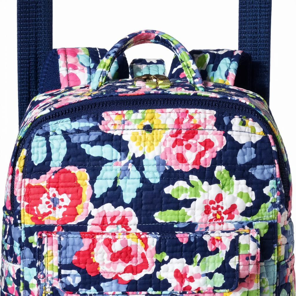 Vera Bradley Campus Backpack Island Blooms