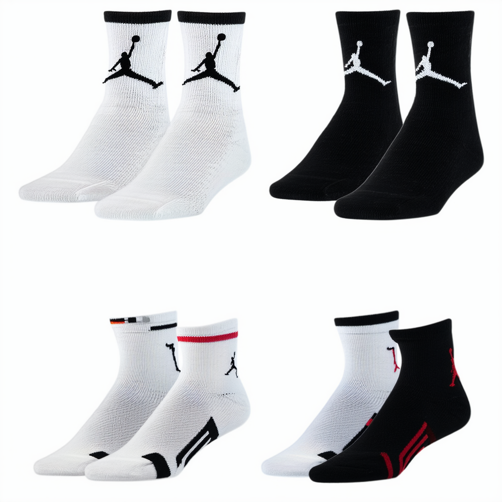 Air Jordan Boy's Retro 7 2-Pack Crew Socks 10C-3Y/5-7