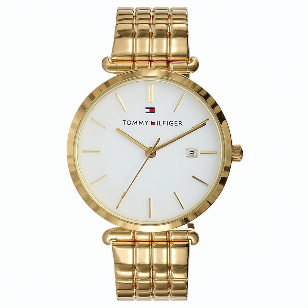Tommy Hilfiger Women's Quartz Tone and Gold Plated Casual Watch(Model: 1781675)