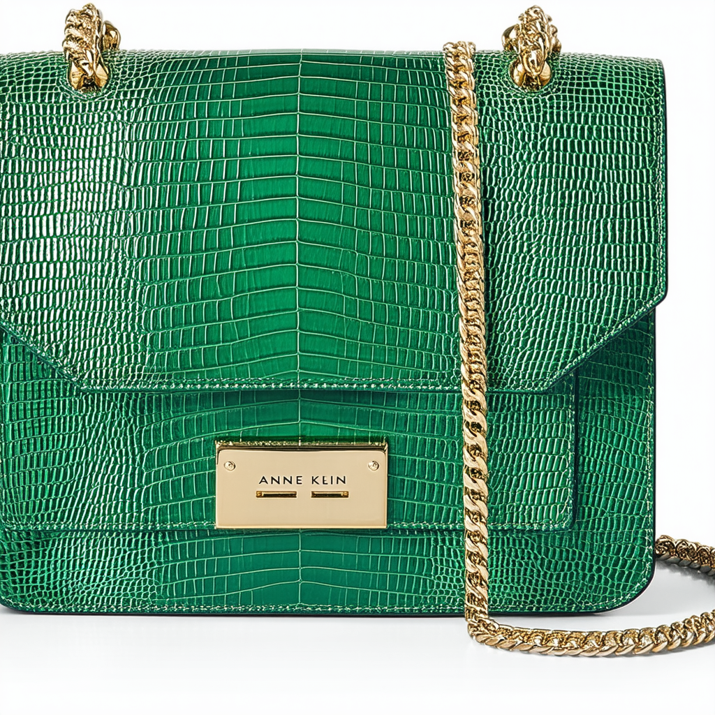 Anne Klein Lizard Chain Tote