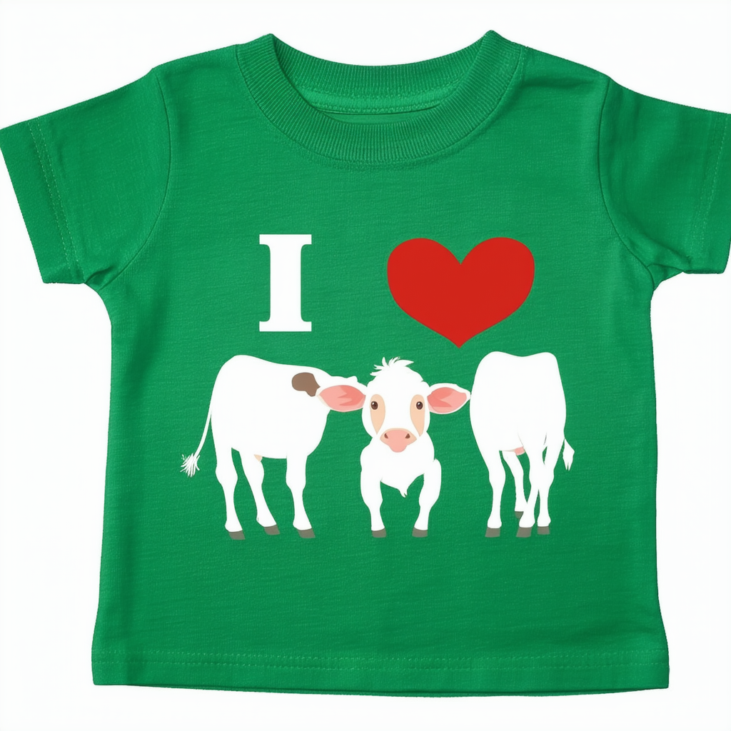 CafePress I Love Farm Animals Toddler T Shirt Toddler Tee