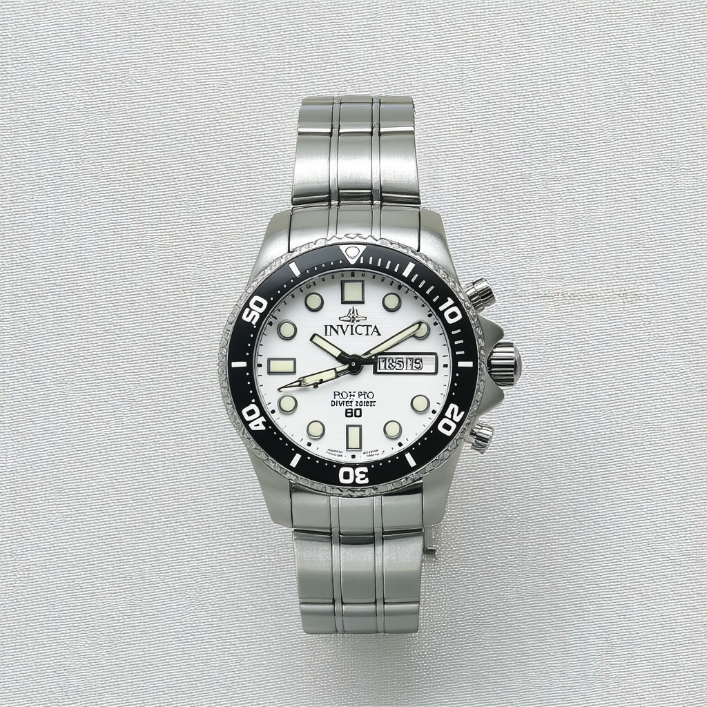 Invicta Men's 18955 Pro Diver Analog Display Japanese Quartz Silver Watch