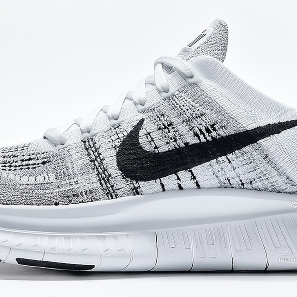 Nike Women's Free RN Flyknit 2017 Running Shoe (7 B(M) US, White/Stealth/Pure Platinum/Black)