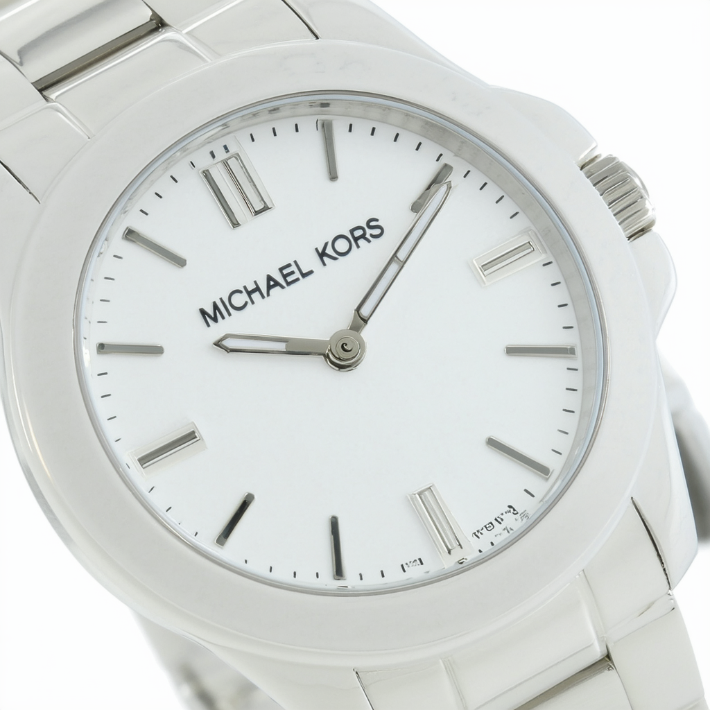 Michael Kors Women's Slim Runway White Ceramic Watch MK3448