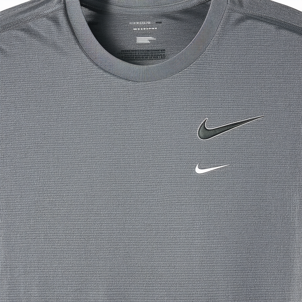 NIKE Men's Dri-FIT Cotton 2.0 Tee, Carbon Heather/Carbon Heather/White, XX-Large Tall