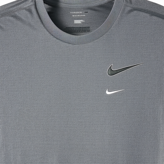 NIKE Men's Dri-FIT Cotton 2.0 Tee, Carbon Heather/Carbon Heather/White, XX-Large Tall