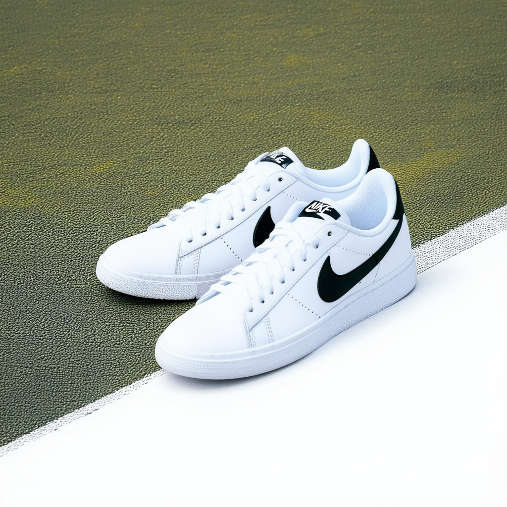 Nike Tennis Classic Womens Court Sneakers Shoes White Size 8.5