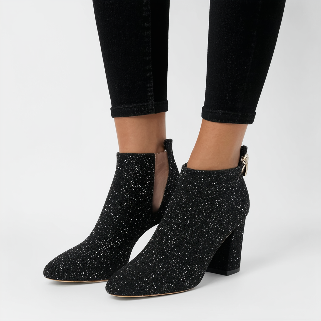 Naturalizer Women's Danya, Black Glitter, 7 M US