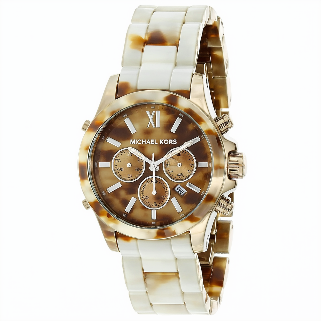 Michael Kors Women's MK5366 Showstopper Classic Chronograph Tortoise Watch