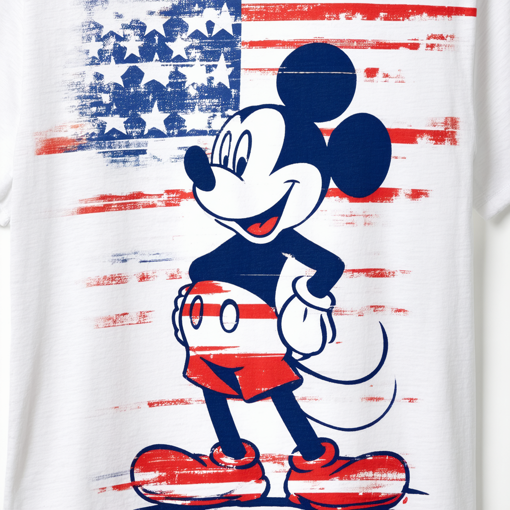 Disney Mickey Mouse Americana T-Shirt for Men