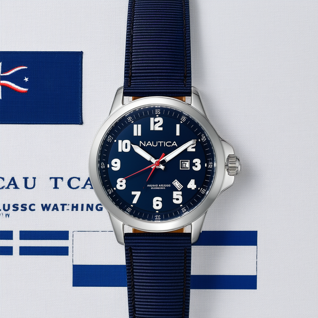 Nautica Men's N12631G NST 07 Flags Classic Analog Watch