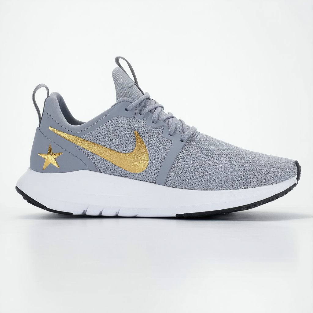 Nike Women's Juvenate Sneaker, Glacier Grey/Metallic Gold Star, 6 B US