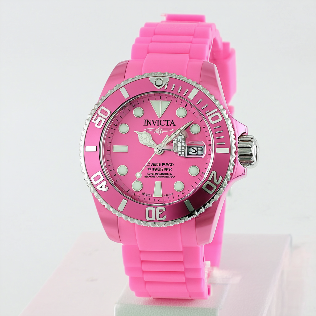 Invicta Women's 18478 Pro Diver Analog Display Swiss Quartz Pink Watch