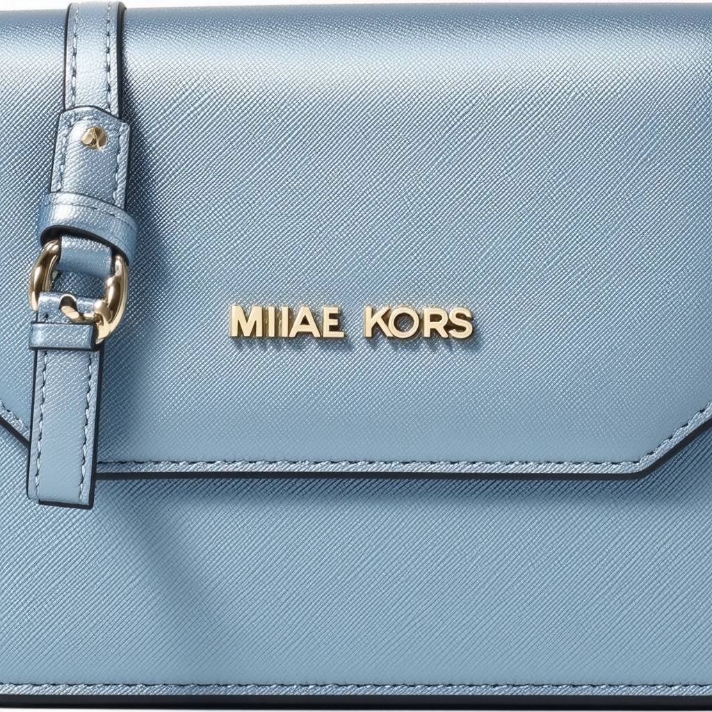 MICHAEL Michael Kors Ava Mini Specchio Leather Crossbody Bag, Steel Blue