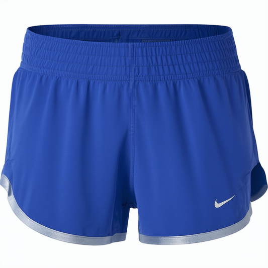 NIKE Dry Modern Tempo Women's 3" Running Shorts (Large, Star Blue/Reflective Silver)