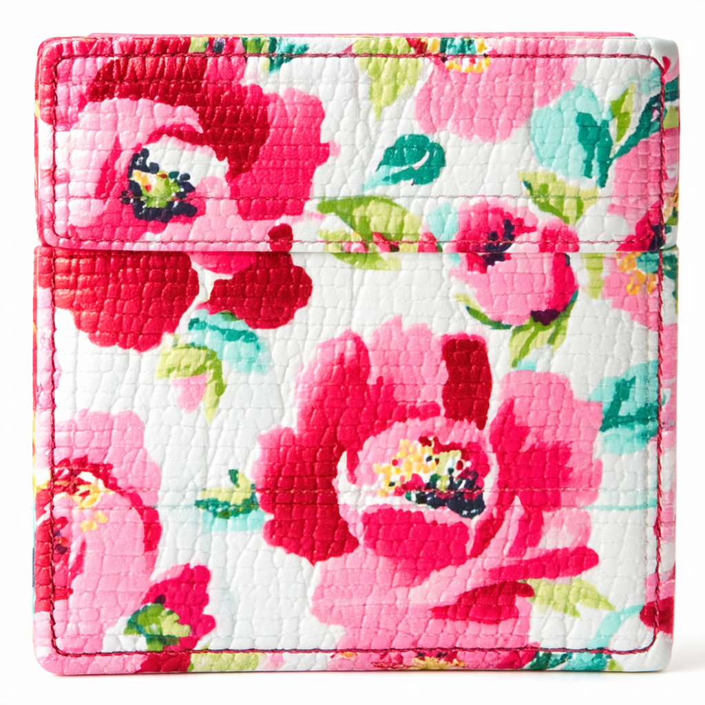 Vera Bradley Euro Wallet in Rosy Posies