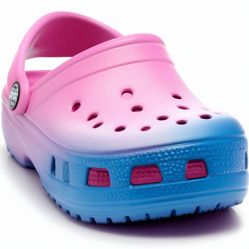 crocs Unisex Classic Ombre Clog K, pink ombre, 13 M US Little Kid