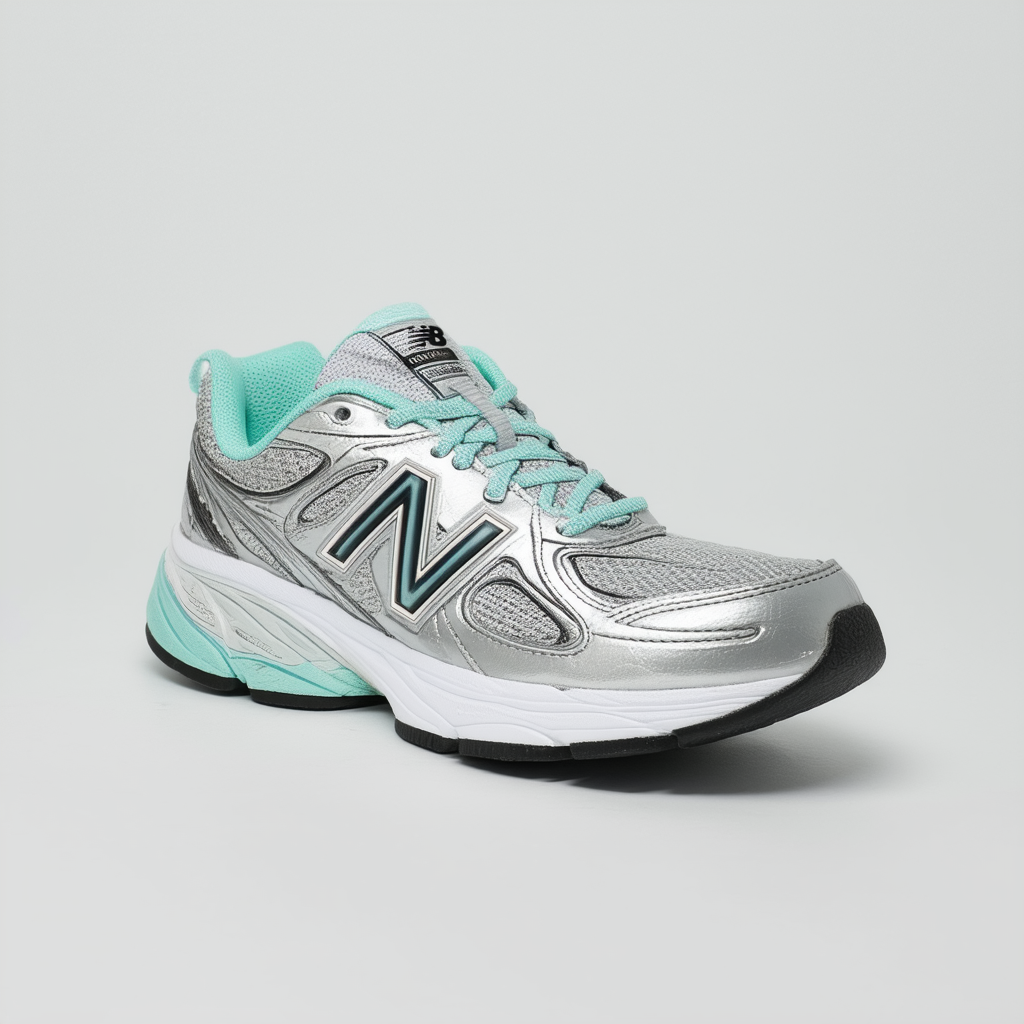 New Balance Men's Made 990 V4 Sneaker, Silver Mint/White, 9.5 D US