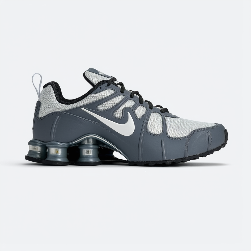 Nike Men's Shox NZ Cl Gry/Anthrct/WLF Gry/ATMC Or Running Shoe 11 Men US