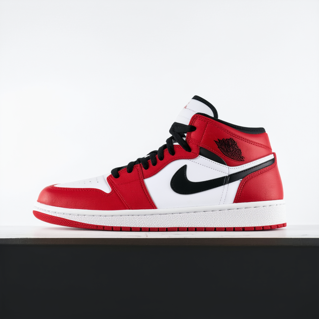 Nike Air Jordan 1 Low University Red/Black-White US Men's Size 13