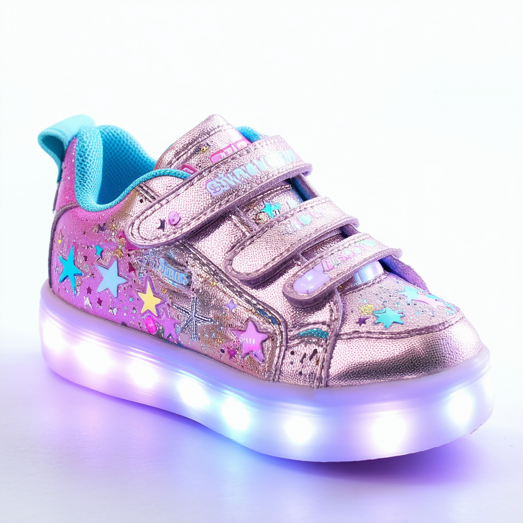 Skechers Twinkle Toes Shuffles Stargarden Light-Up Sneaker (Little Kid/Big Kid)