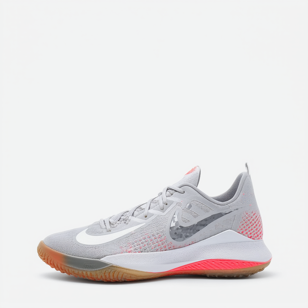 Nike Women's Gymnastics Shoe, Football Grey BRT Crimson Summit White Arctic Punch MTLC Silver, 6.5