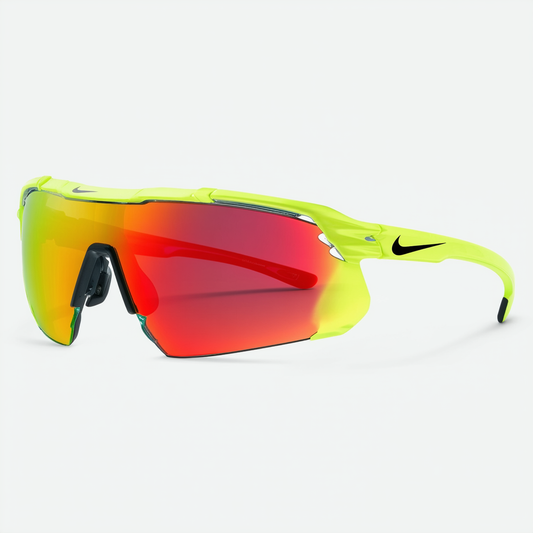 Nike Max Speed Tint Lens Excellerate E Sunglasses, Volt/Gym Red