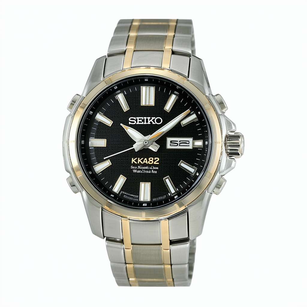 Seiko Men's SKA382 Kinetic Two-Tone Watch