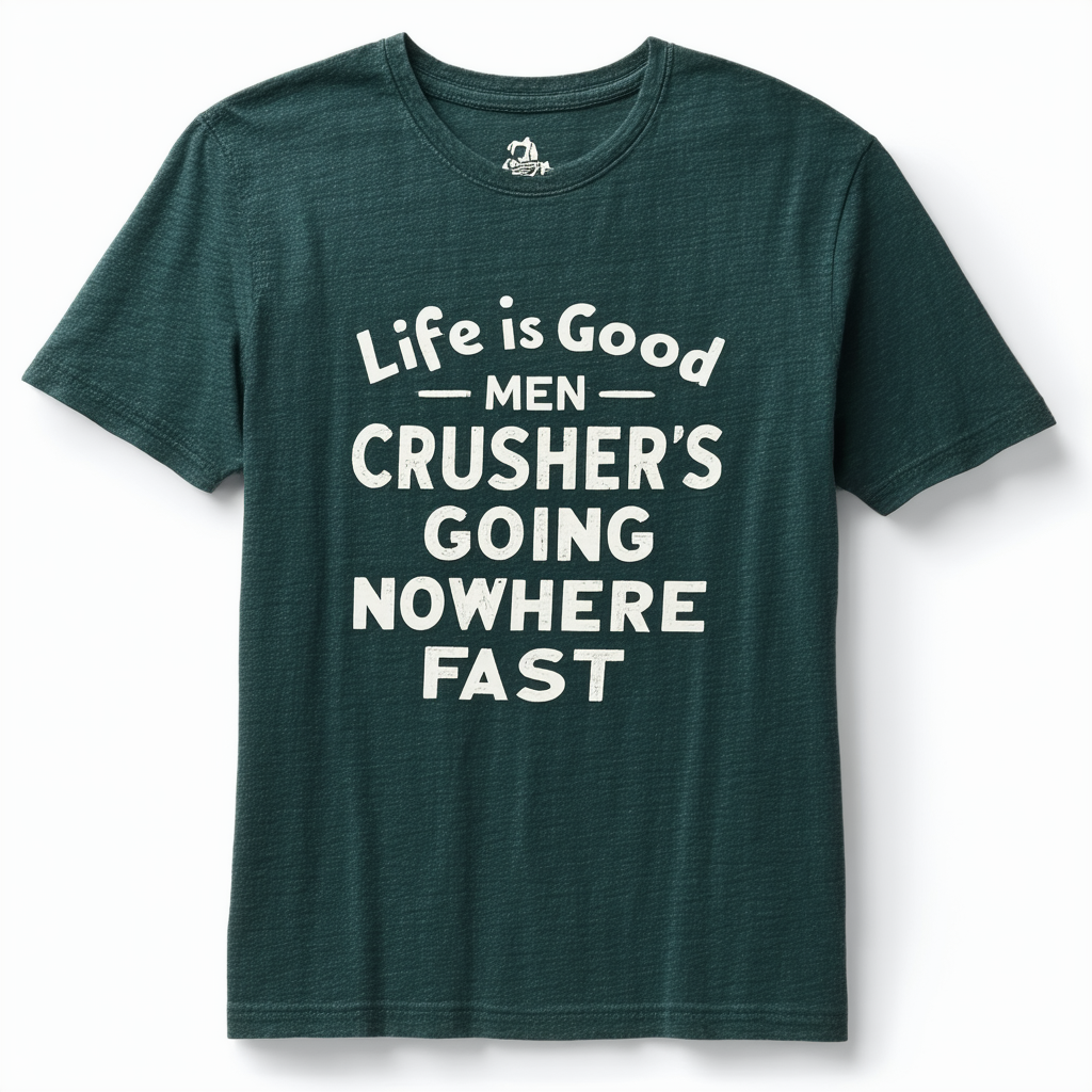 Life is Good Men's Crusher Going Nowhere Fast T-Shirt
