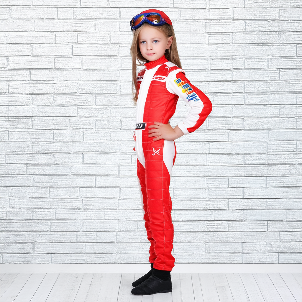 Racer Jumpsuit Costume Race Car Driver Costume for Girls