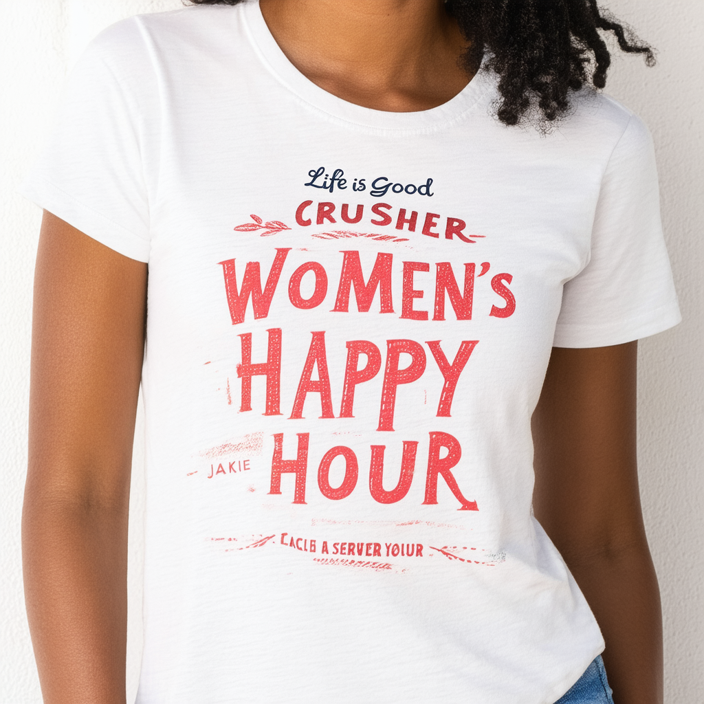 Life is Good Women's Crusher Jackie Happy Hour Tee