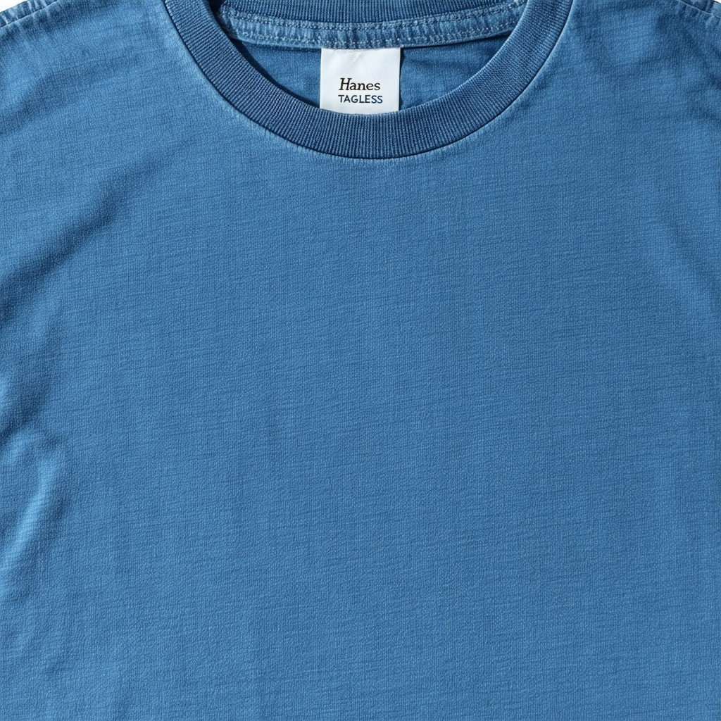 Hanes TAGLESS T-Shirt_Stonewashed Blue_M