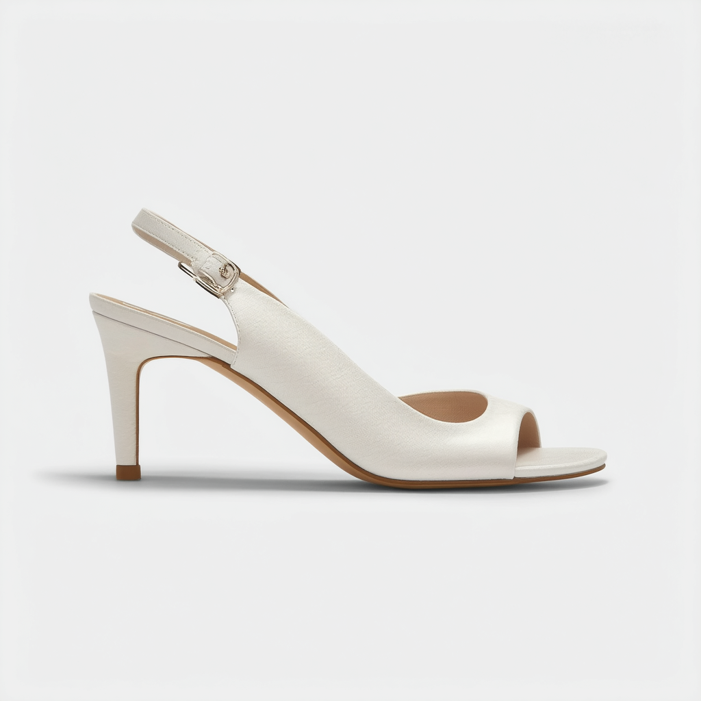 NINE WEST Women's Dipiazza Peep Toe Slingback