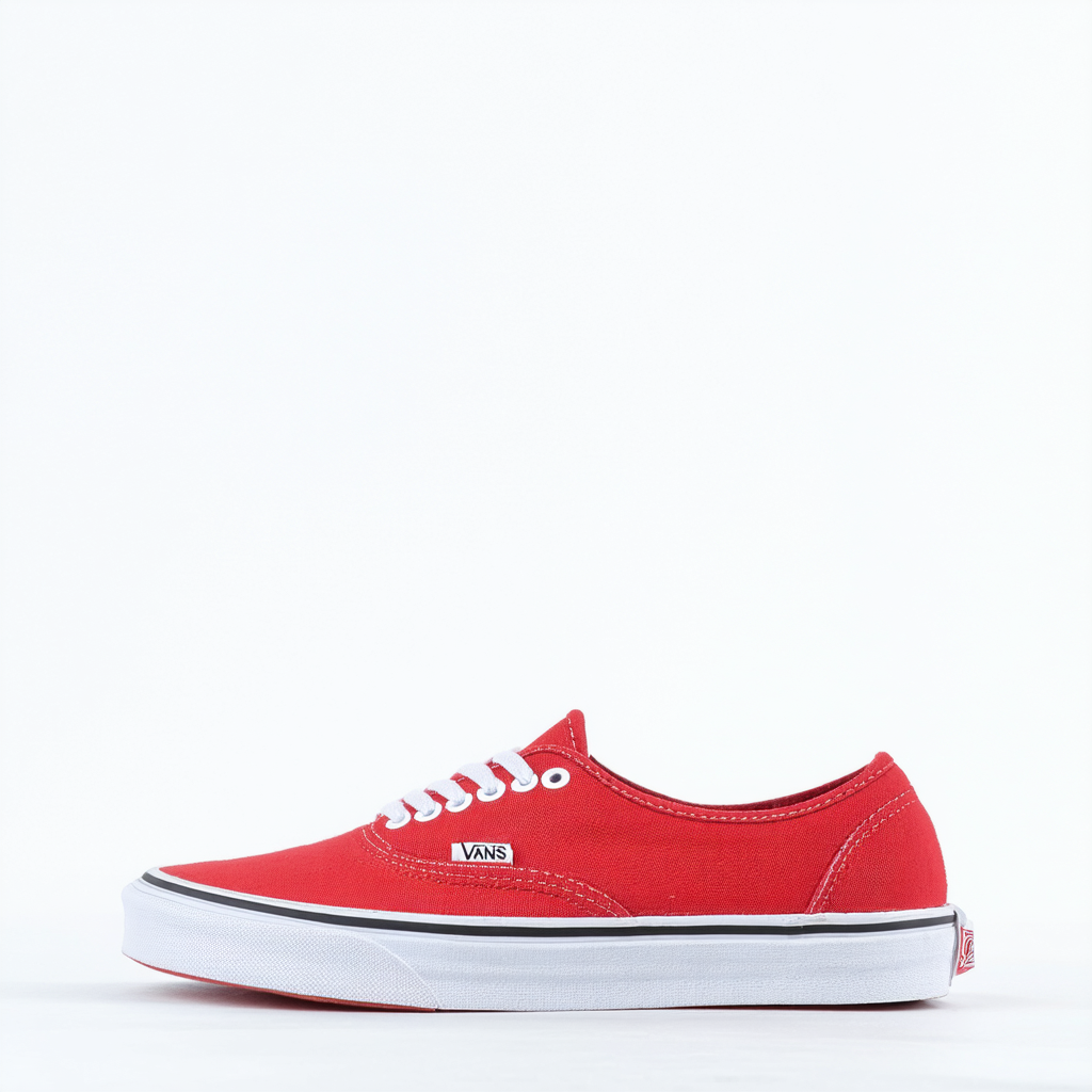 Vans Unisex Authentic Red Canvas VN000EE3RED Mens 4.5, Womens 6