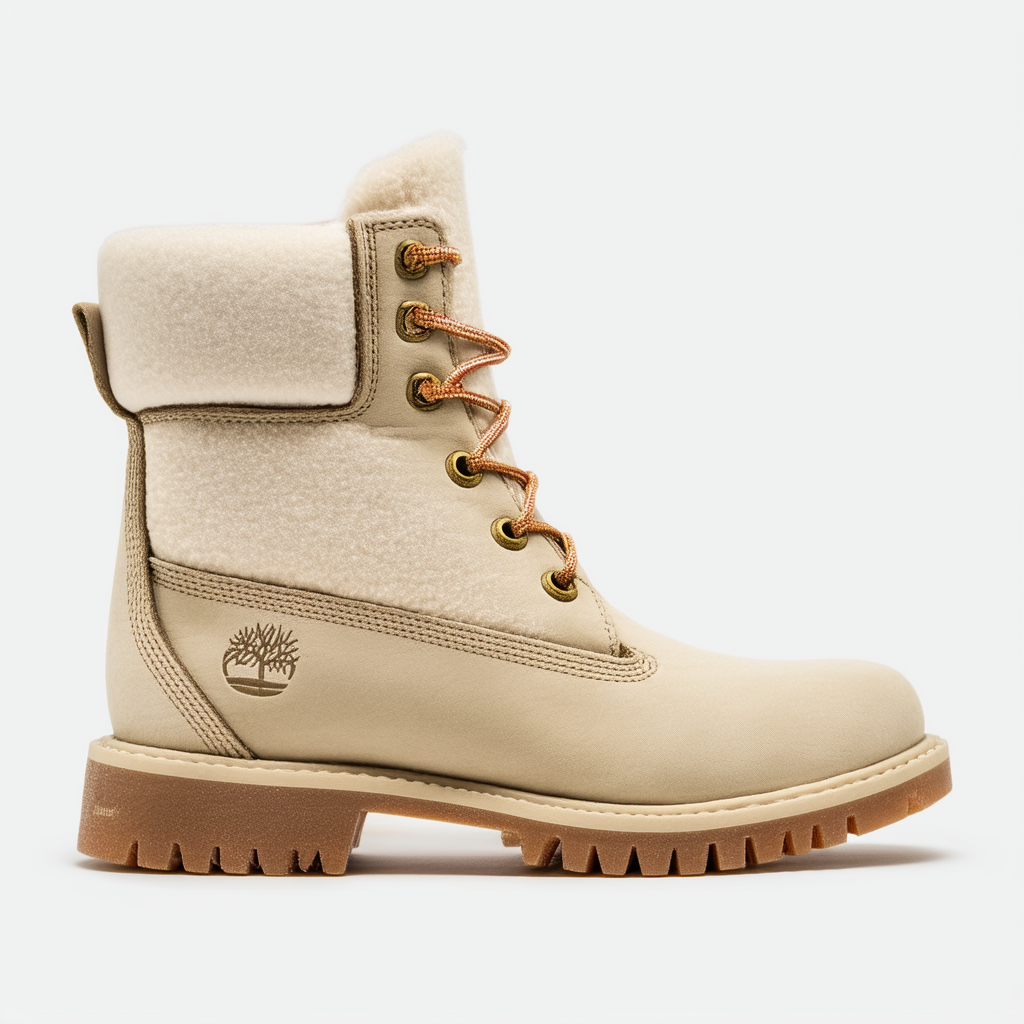 Timberland Women's Glancy Teddy Fleece Fold Down Boot