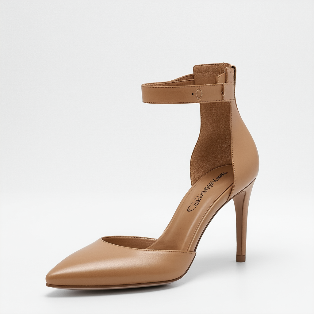 Calvin Klein Women's Gella Dress Pump, Desert sand leather, 8 M US