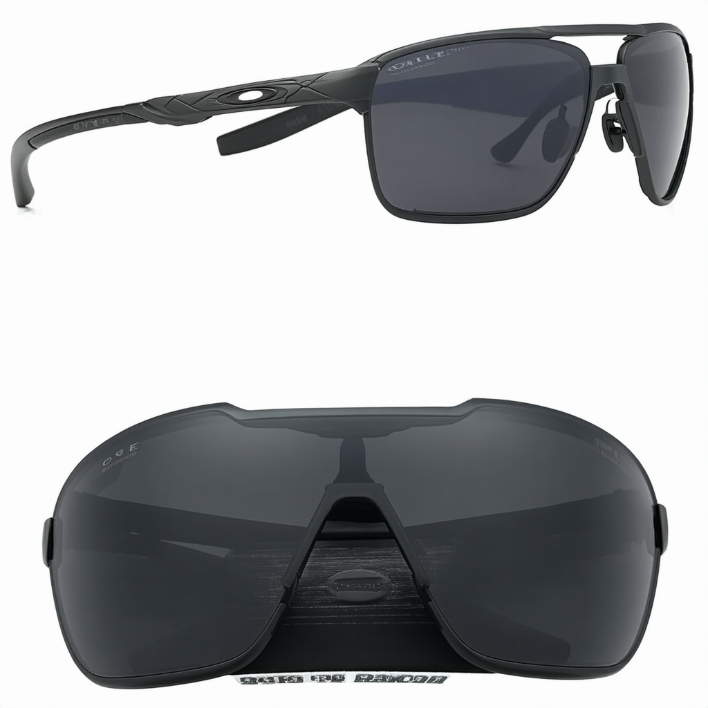 Oakley Mens Sunglasses Black/Grey Metal - Non-Polarized - 63mm